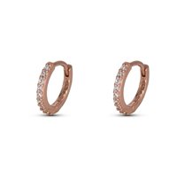 Orecchini Dilvdò Hoop ring in Argento Zircone ORDLRB2 - ORDLRB2